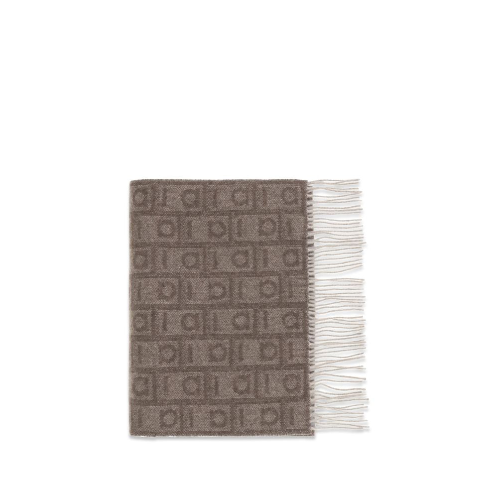 Ferragamo Brown Cashmere Scarf | Regal Royce