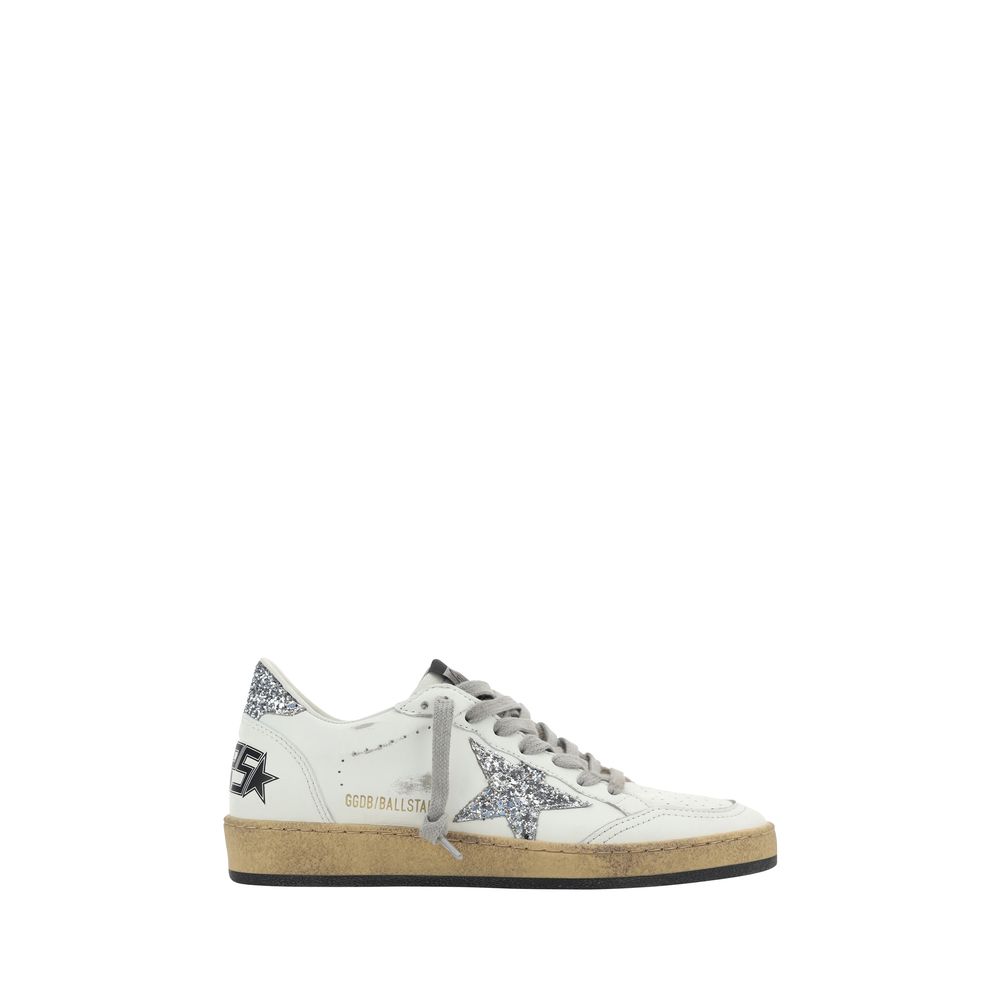 Golden Goose White Goatskin Sneakers | Regal Royce