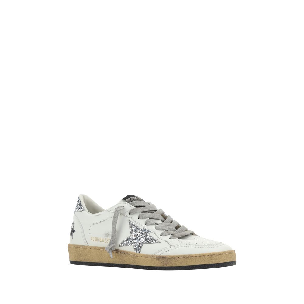 Golden Goose White Goatskin Sneakers | Regal Royce