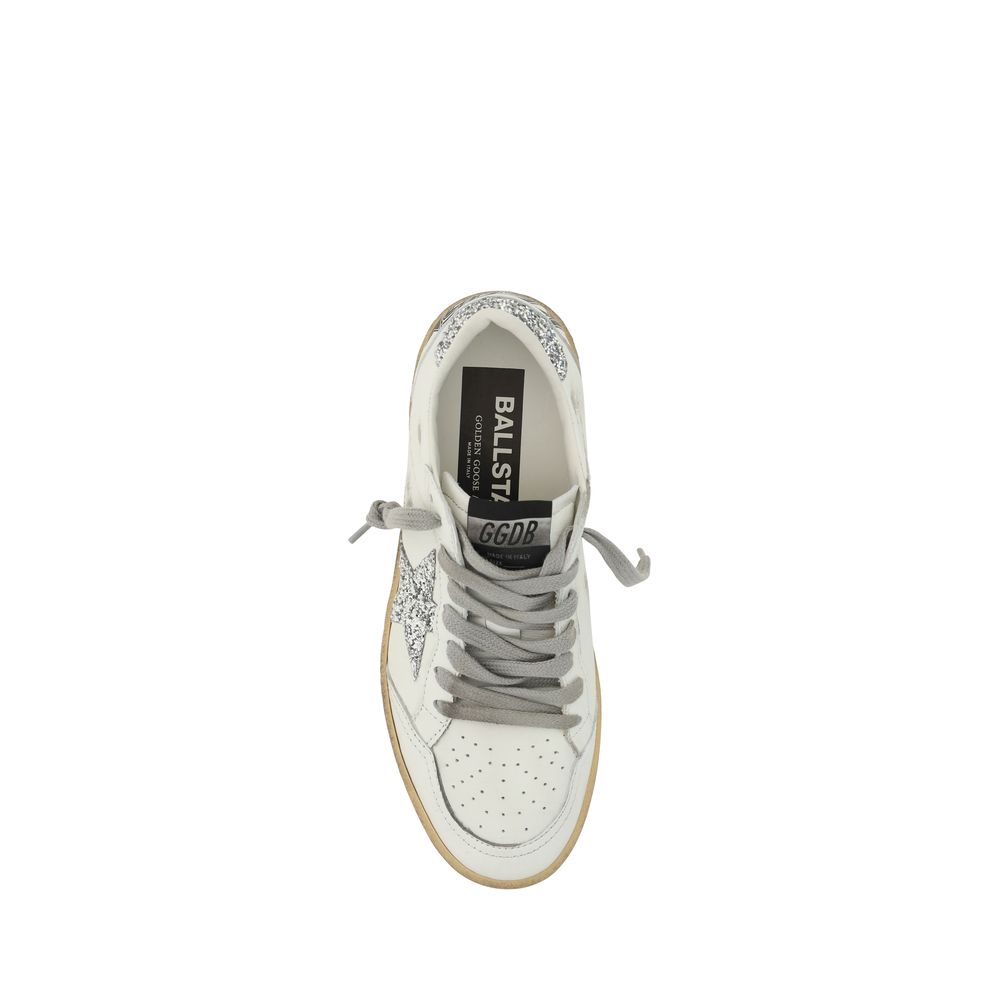 Golden Goose White Goatskin Sneakers | Regal Royce