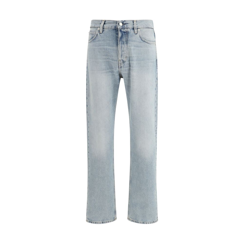 Haikure Blue Cotton Straight-Leg Jeans | Regal Royce