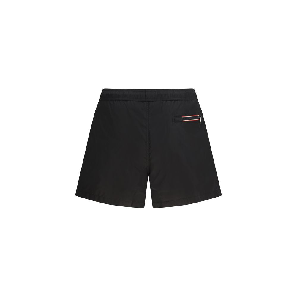 Moncler Black Polyamide Swim Shorts | Regal Royce