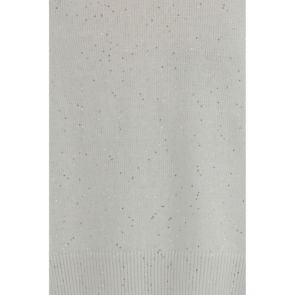 Brunello Cucinelli White Cotton Sweatshirt | Regal Royce