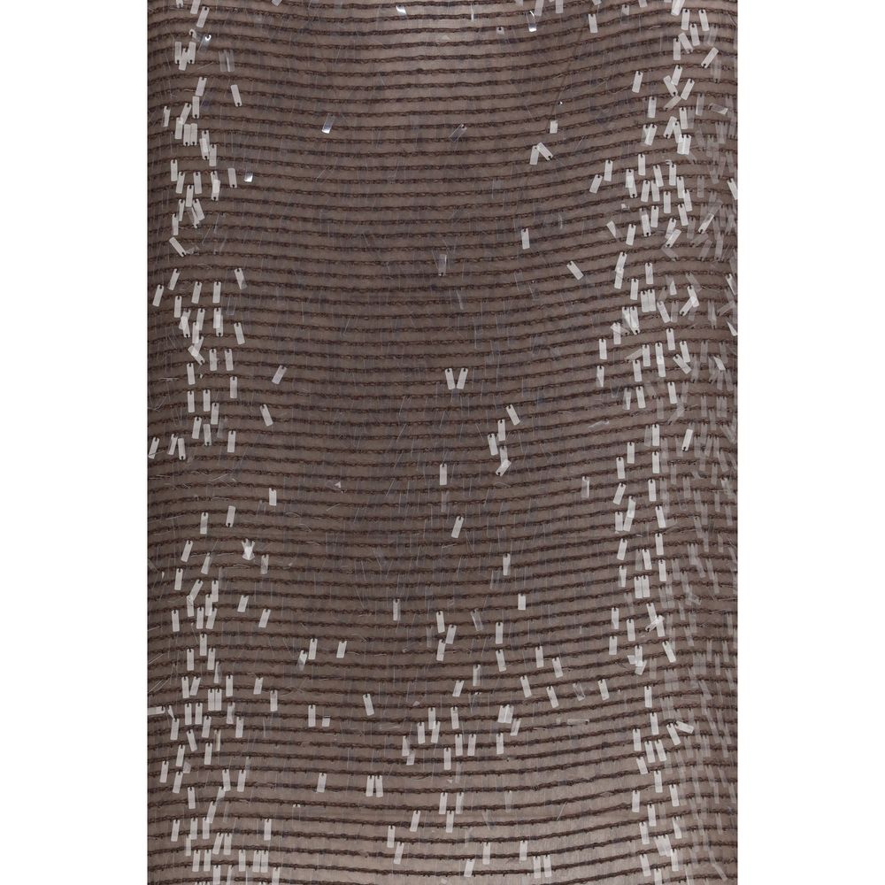 Brunello Cucinelli Brown Silk Top | Regal Royce