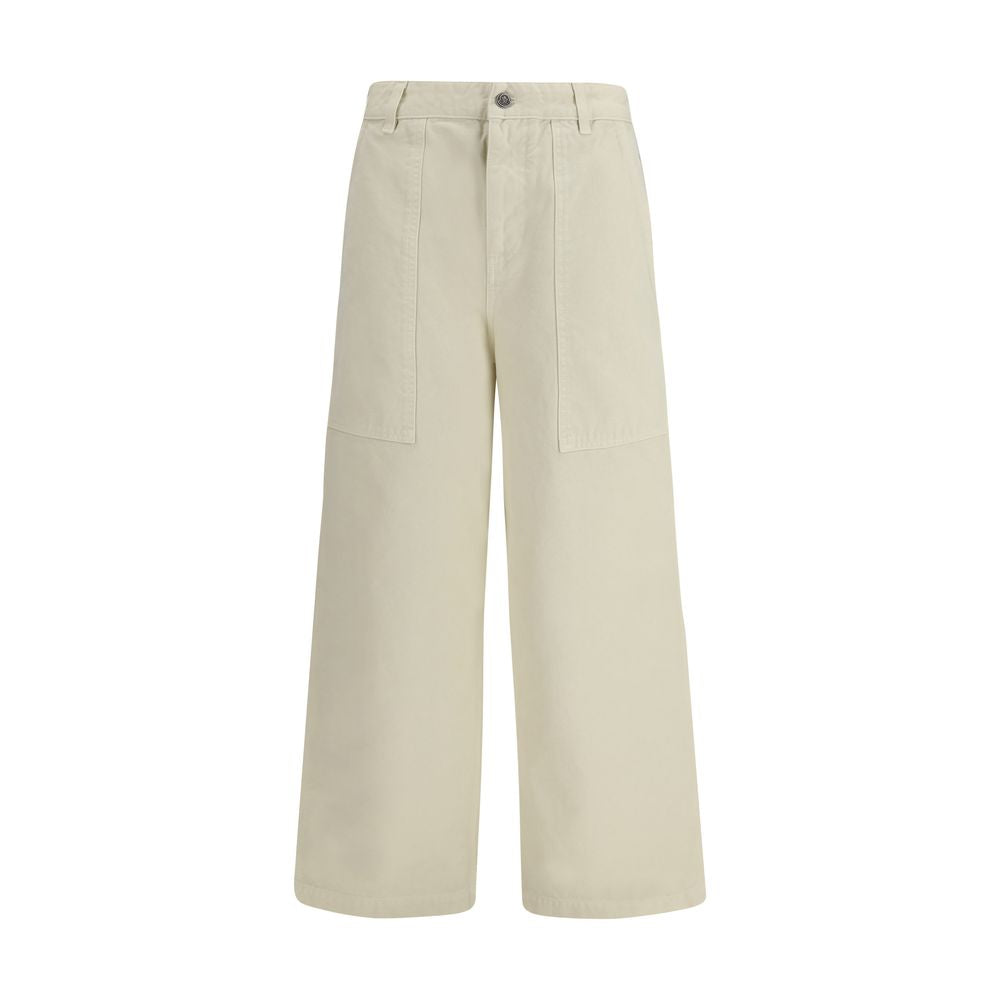 Moncler Beige Cotton Casual Pants | Regal Royce