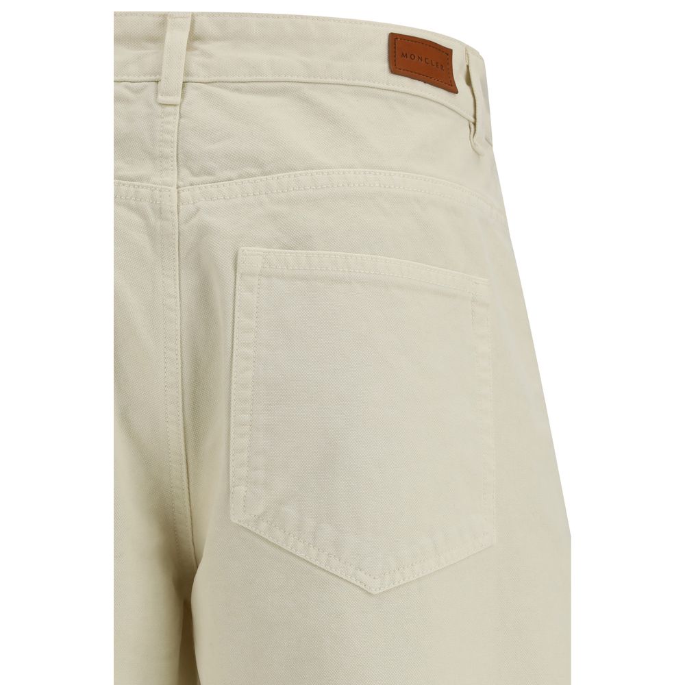 Moncler Beige Cotton Casual Pants | Regal Royce