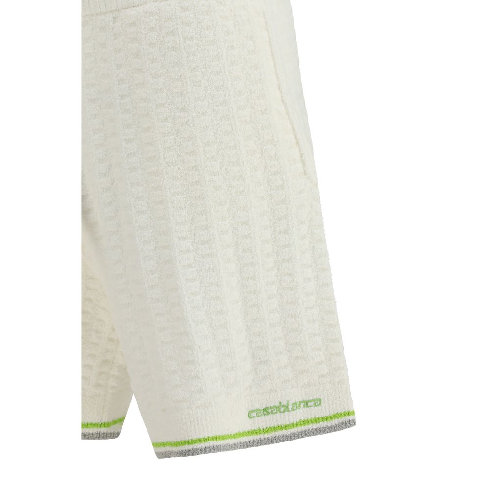 Casablanca White Cotton Bermuda Shorts | Regal Royce