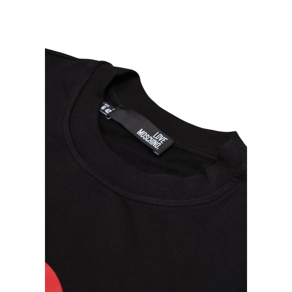 Love Moschino Black Cotton Sweatshirt | Regal Royce
