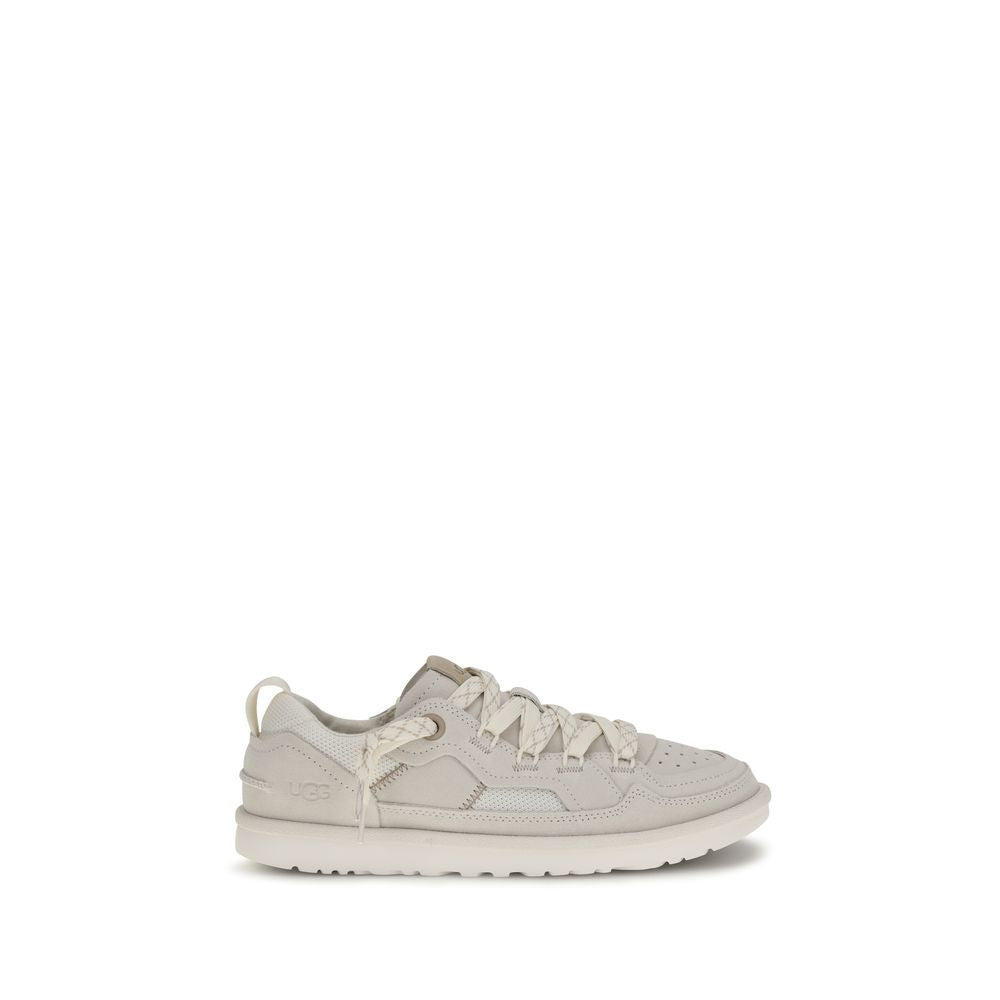 UGG Gray Calf Leather Bos Taurus Low Top Sneakers | Regal Royce