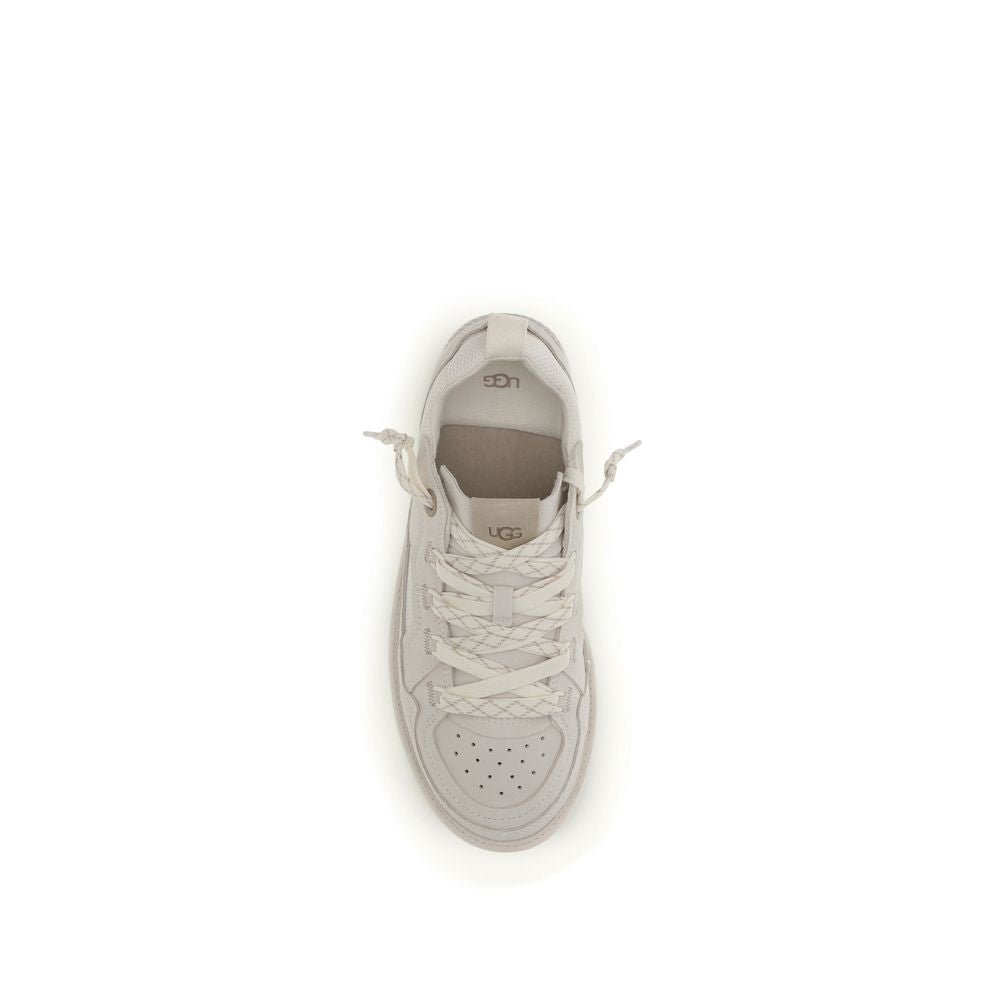 UGG Gray Calf Leather Bos Taurus Low Top Sneakers | Regal Royce