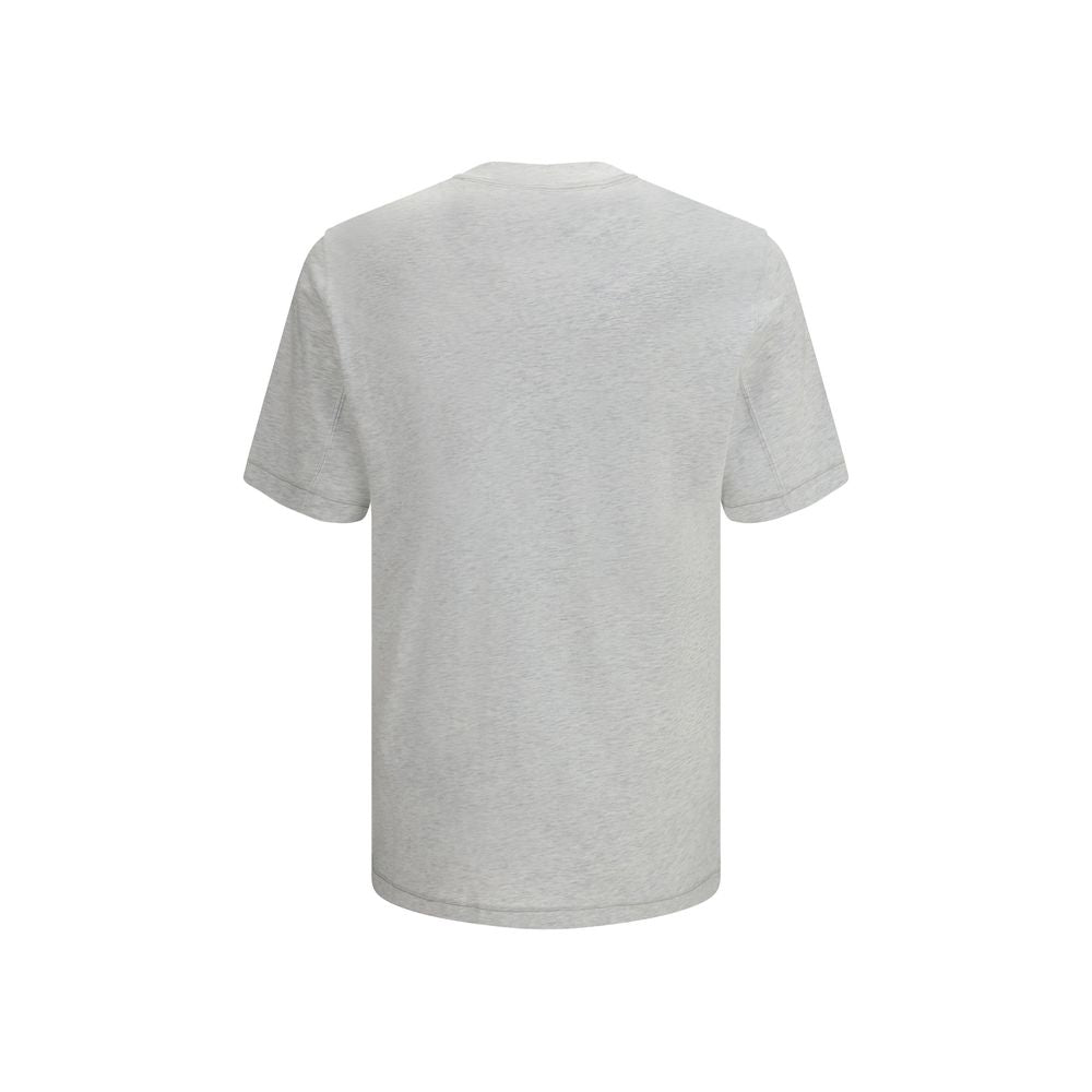 Brunello Cucinelli Gray Cotton T-Shirt | Regal Royce