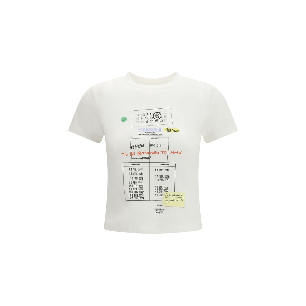 MM6 White Cotton T-Shirt | Regal Royce