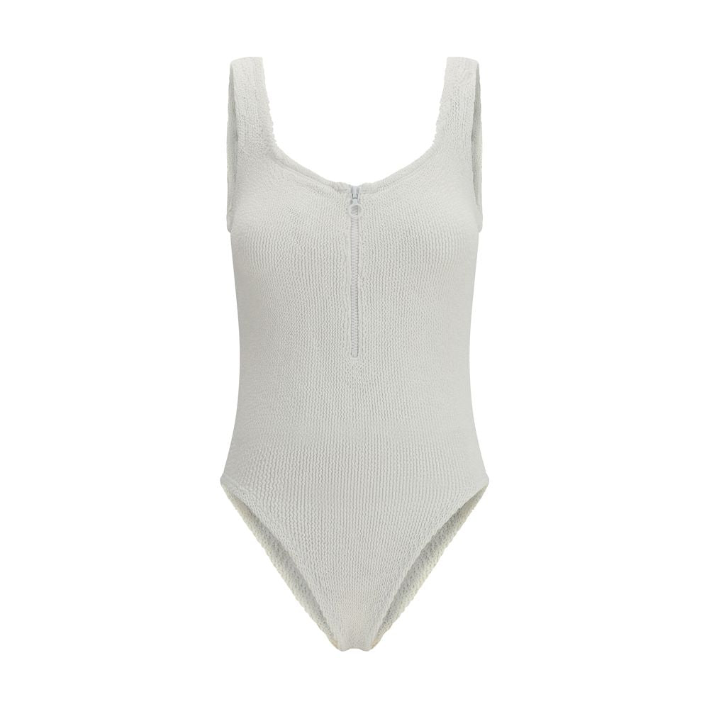 Hunza G White Polyamide One-Piece Swimsuit | Regal Royce