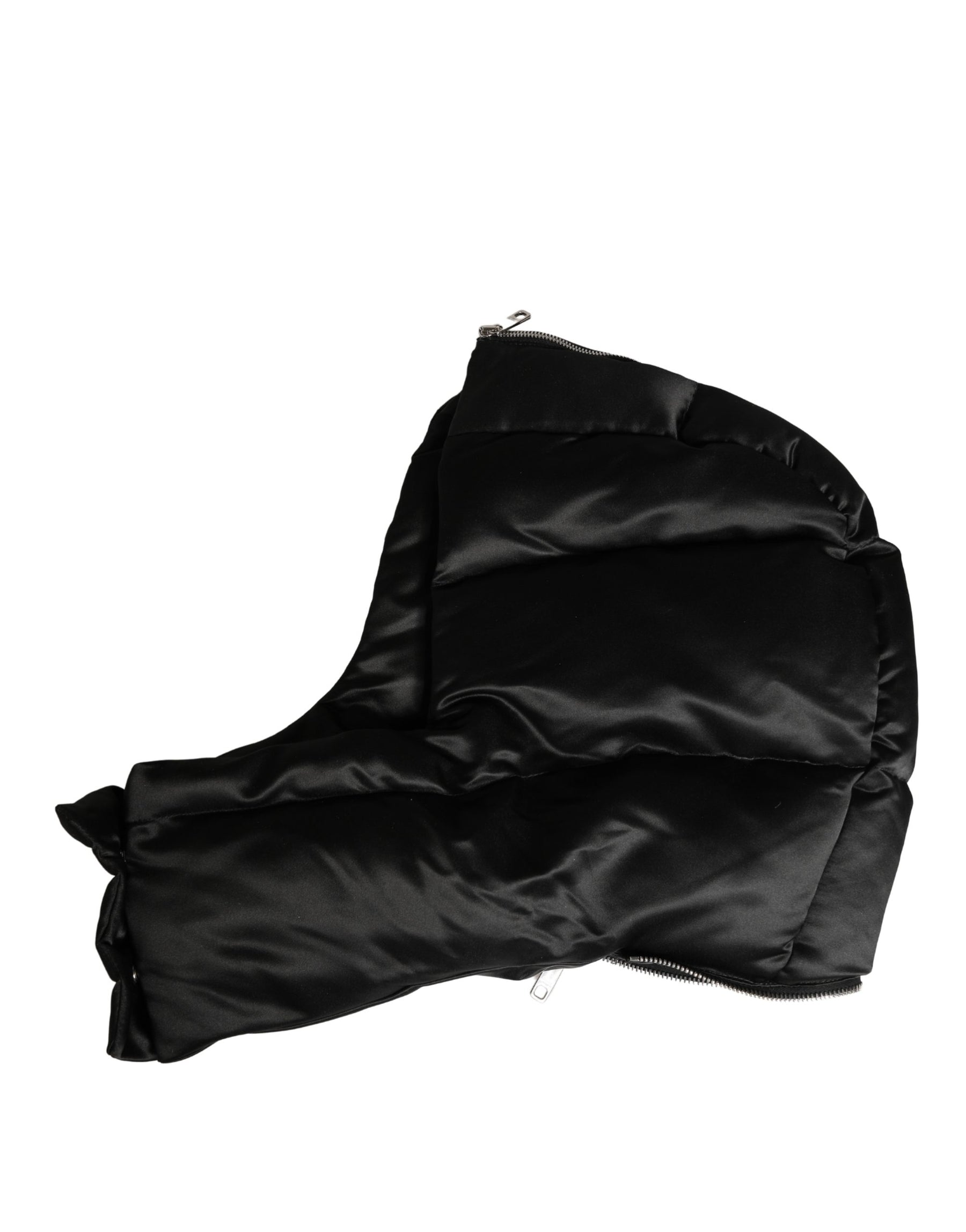 Dolce & Gabbana Black Polyester Whole Head Wrap Capello Hat | Regal Royce