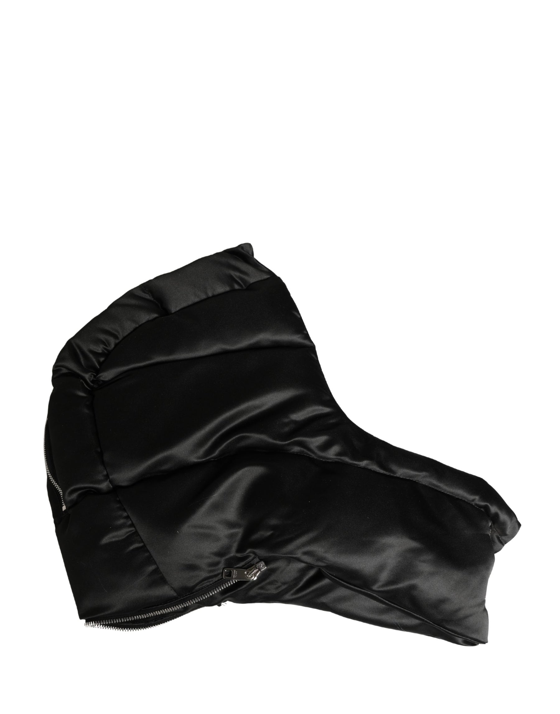 Dolce & Gabbana Black Polyester Whole Head Wrap Capello Hat | Regal Royce