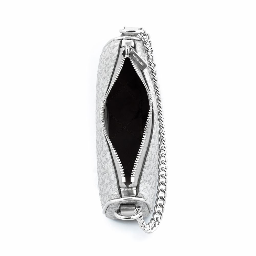 Michael Kors Gray Canvas Shoulder Bag | Regal Royce