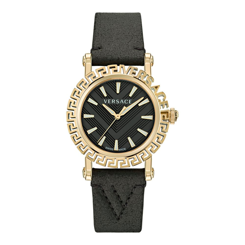 Versace Black Fur Dress Watch | Regal Royce