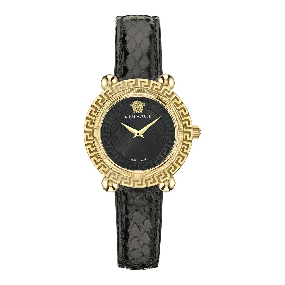 Versace Black Fur Dress Watch | Regal Royce