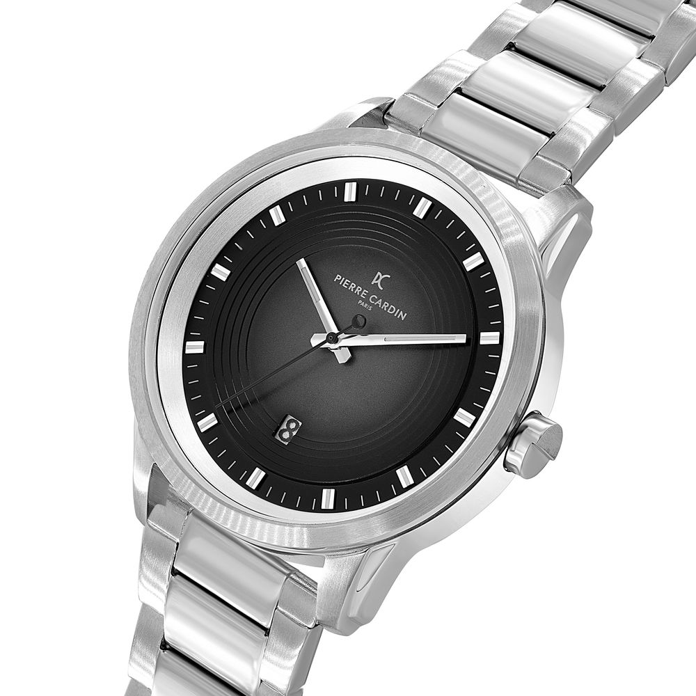 Pierre Cardin Gray Stainless Steel Dress Watch | Regal Royce