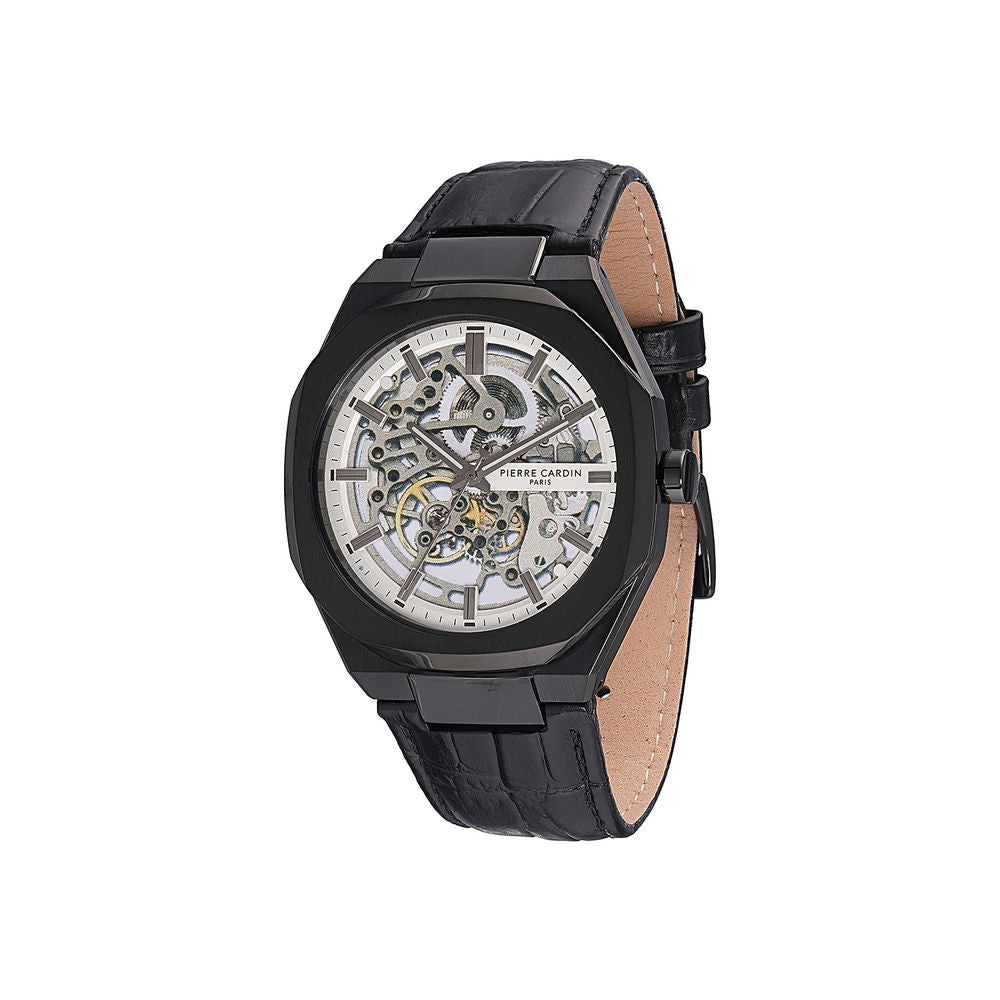 Pierre Cardin Black Leather Dress Watch | Regal Royce
