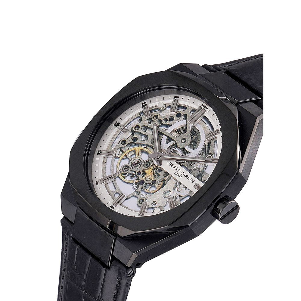 Pierre Cardin Black Leather Dress Watch | Regal Royce