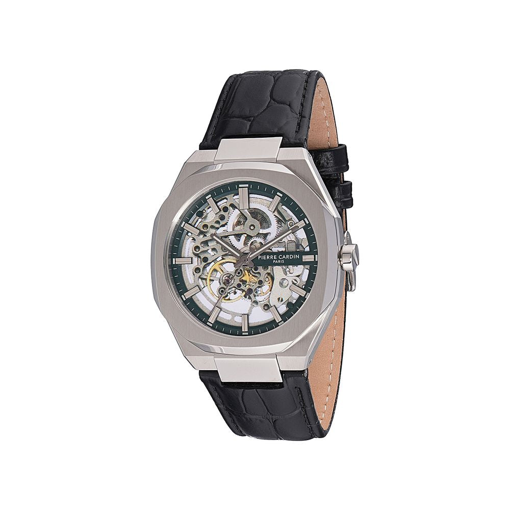 Pierre Cardin Black Leather Bracelet Watch | Regal Royce