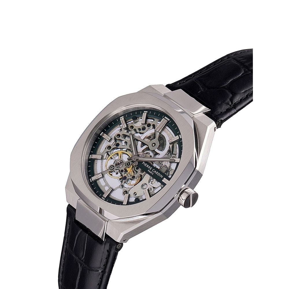 Pierre Cardin Black Leather Bracelet Watch | Regal Royce