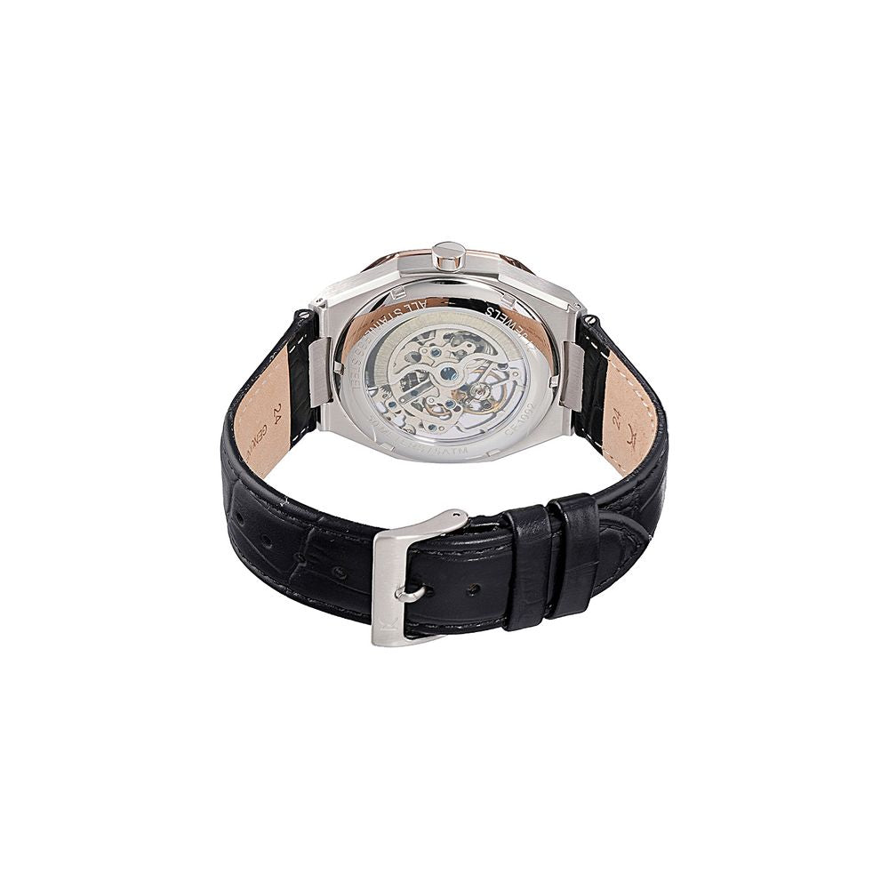 Pierre Cardin Black Leather Dress Watch | Regal Royce