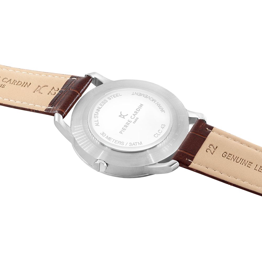 Pierre Cardin Brown Leather Dress Watch | Regal Royce
