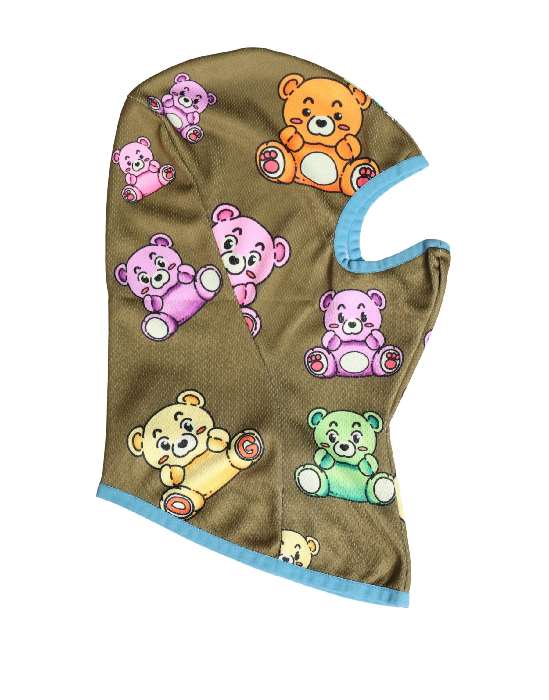 Dolce & Gabbana Men Brown Bears Polyester Ski Mask Balaclava Hat | Regal Royce