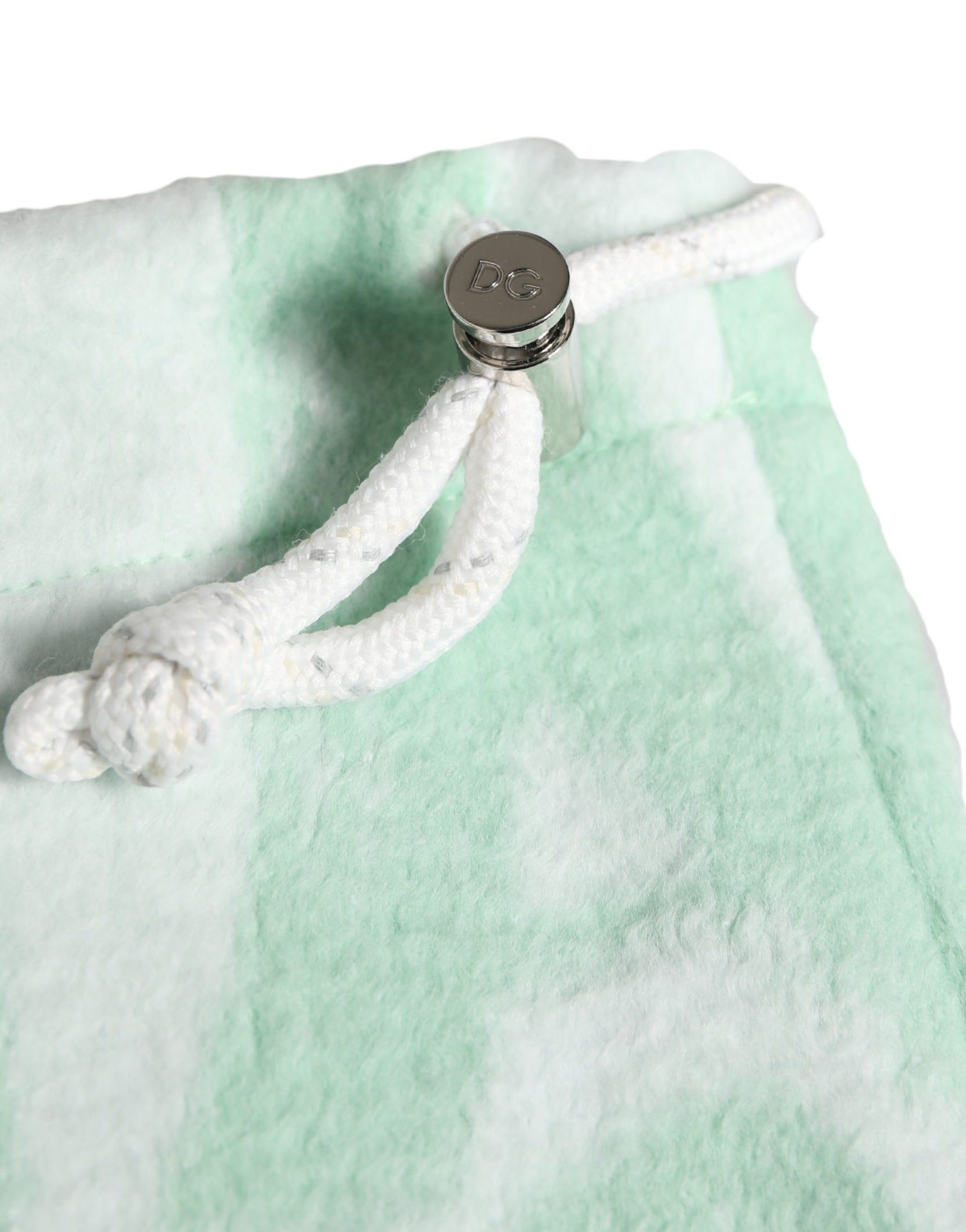 Dolce & Gabbana Men White Logo Print Nylon Neck Warmer Hat | Regal Royce