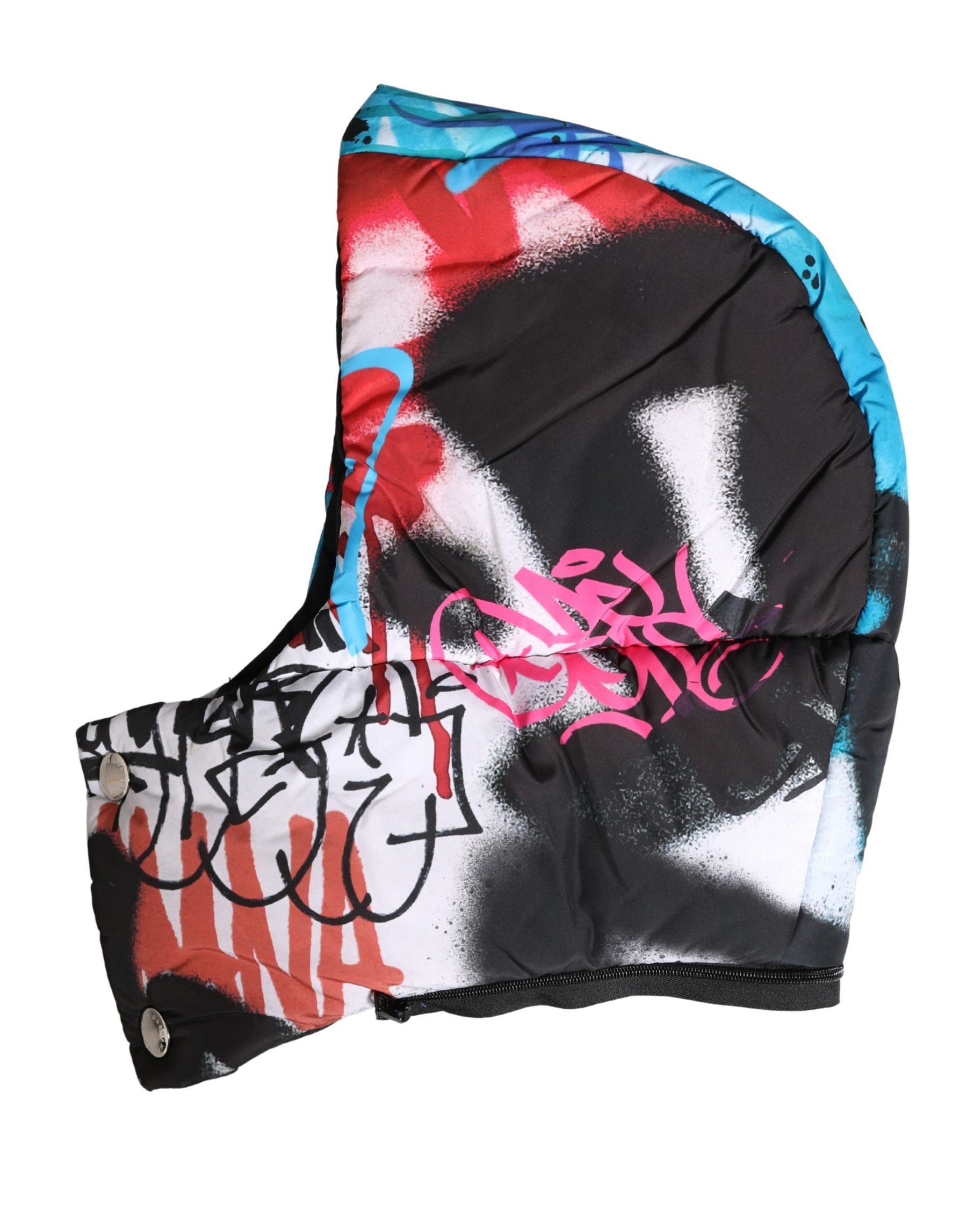 Dolce & Gabbana Multicolor Graffiti Whole Head Wrap Capello Hat | Regal Royce