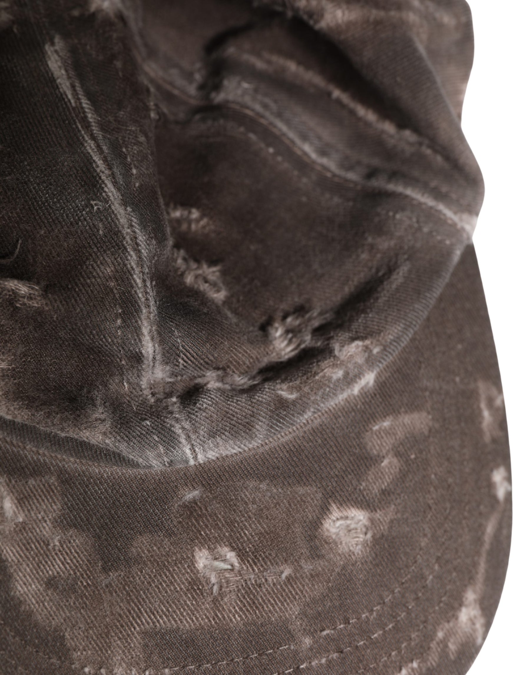 Dolce & Gabbana Men Brown Cotton Distressed Baseball Capello Hat | Regal Royce