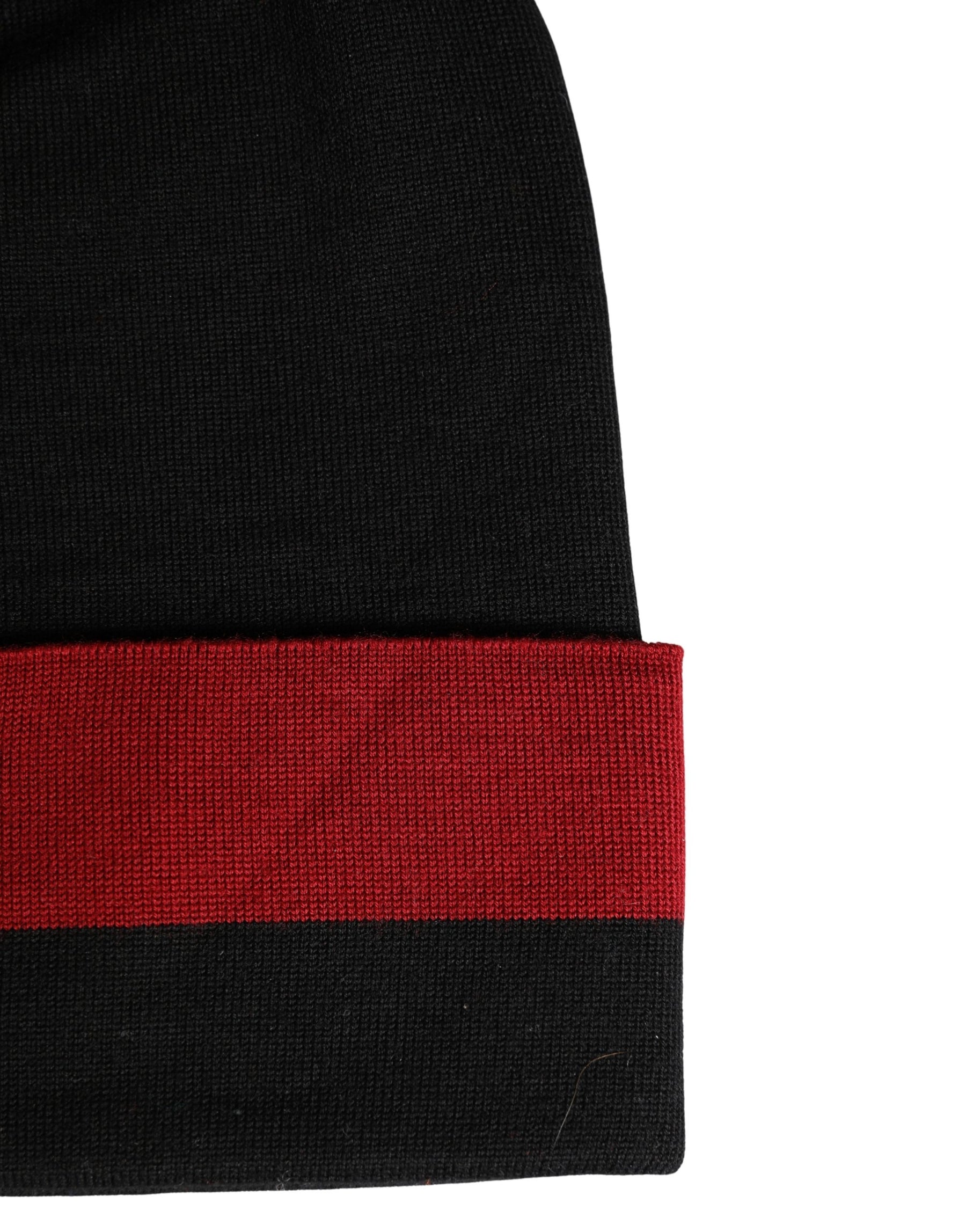 Dolce & Gabbana Black Cuffed "I'M THE ONLY PRINCE ROYAL" Beanie Hat | Regal Royce