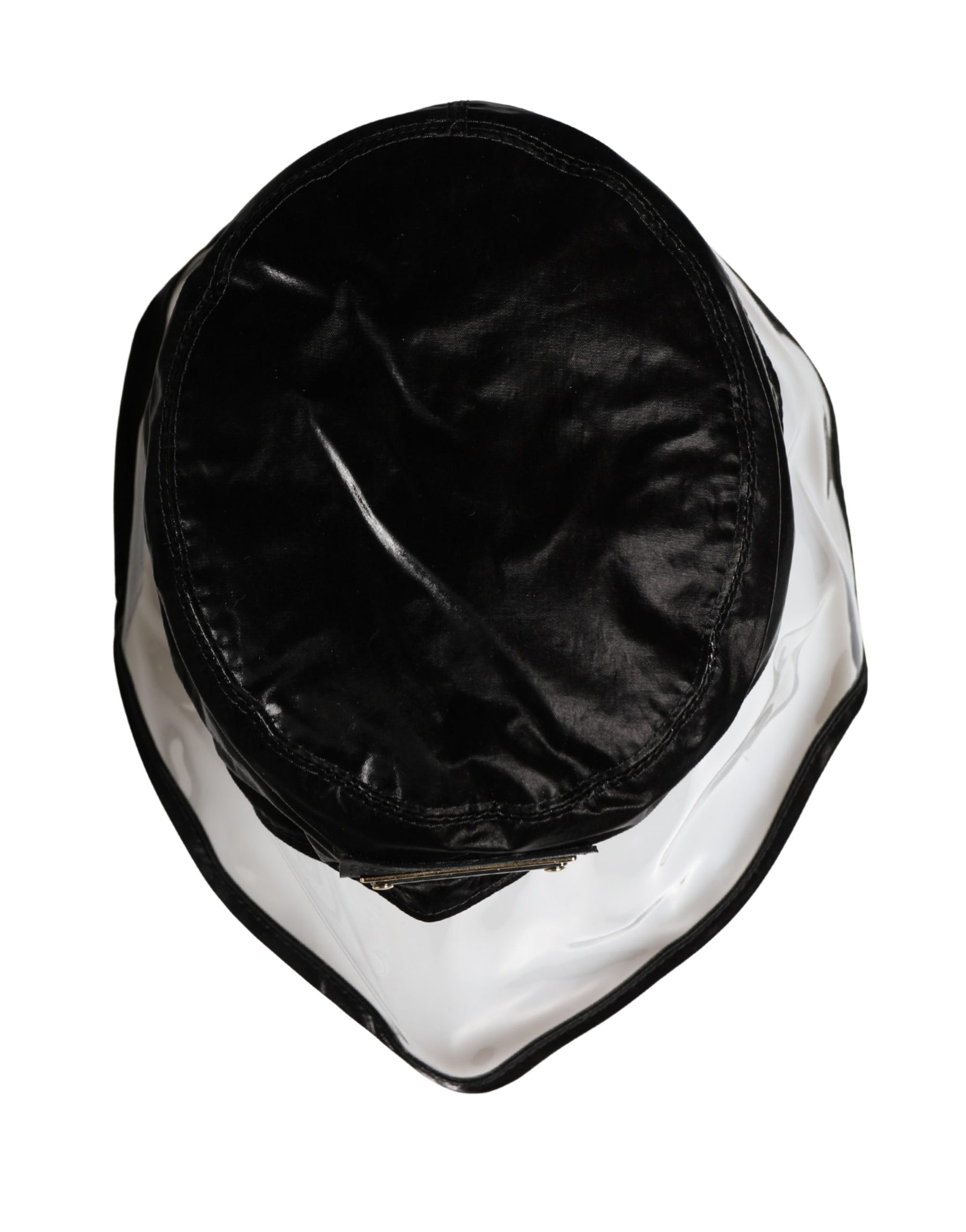 Dolce & Gabbana Black Nylon Plastic Fisherman Bucket Capello Hat | Regal Royce