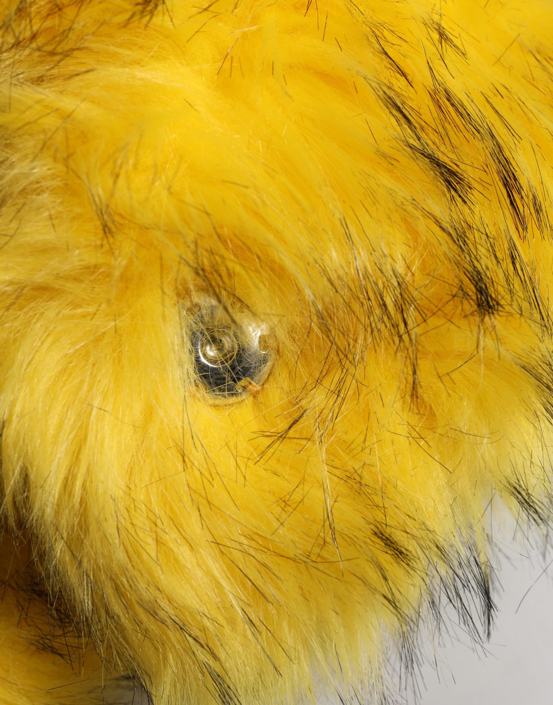Dolce & Gabbana Yellow Modacrylic Fur Women Bucket Capello Hat | Regal Royce