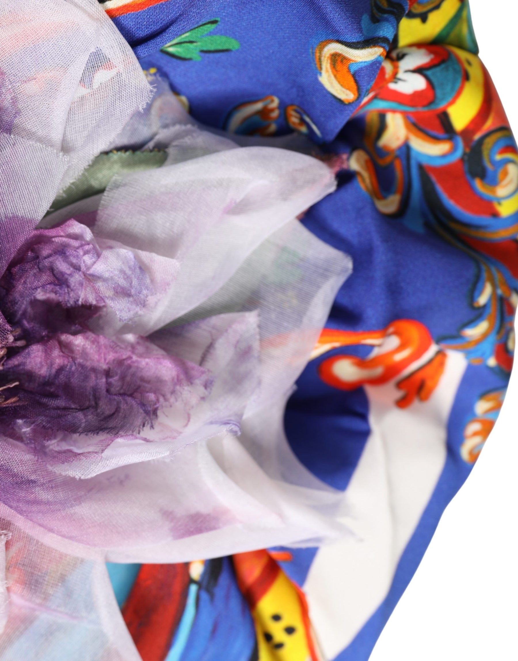 Dolce & Gabbana Multicolor Carretto Motif Turban Headwear Hat | Regal Royce