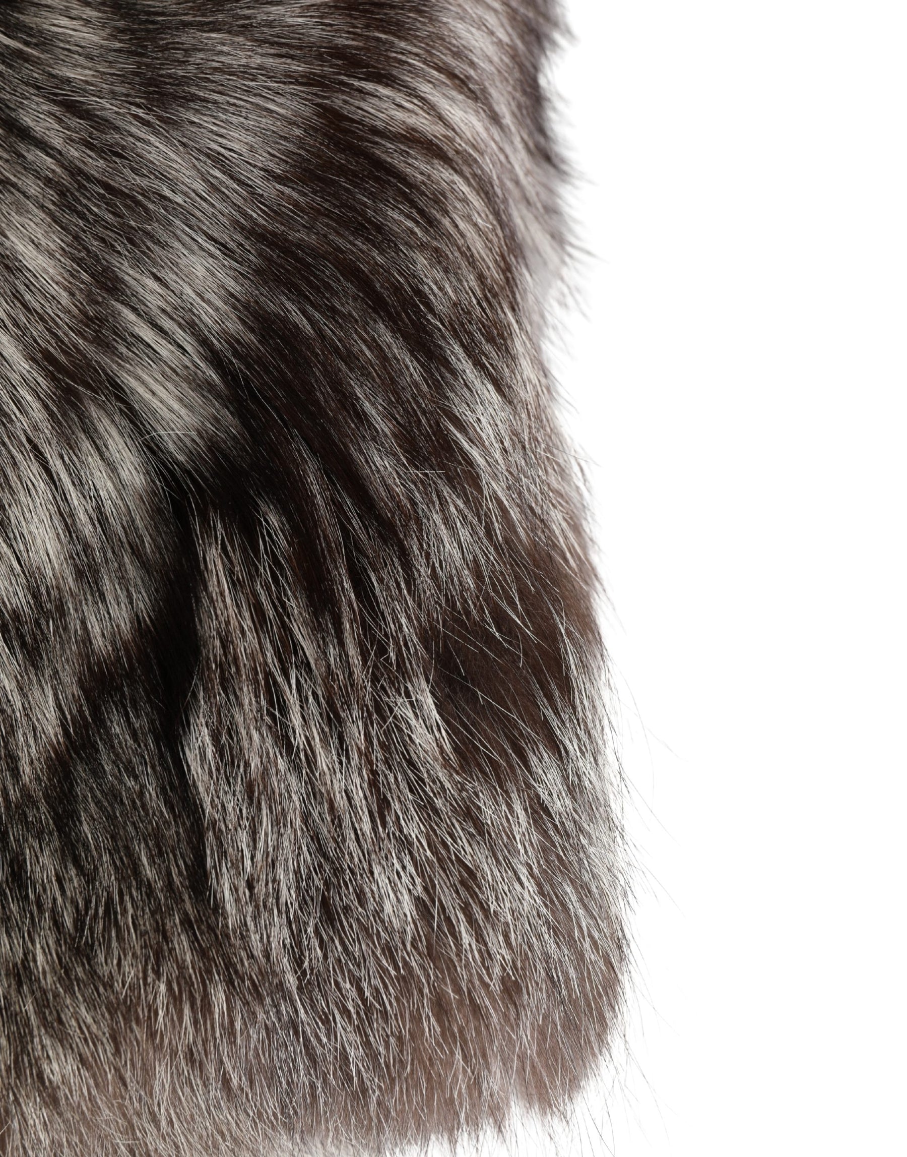 Dolce & Gabbana Brown Faux Fur Whole Head Wrap Capello Hat | Regal Royce