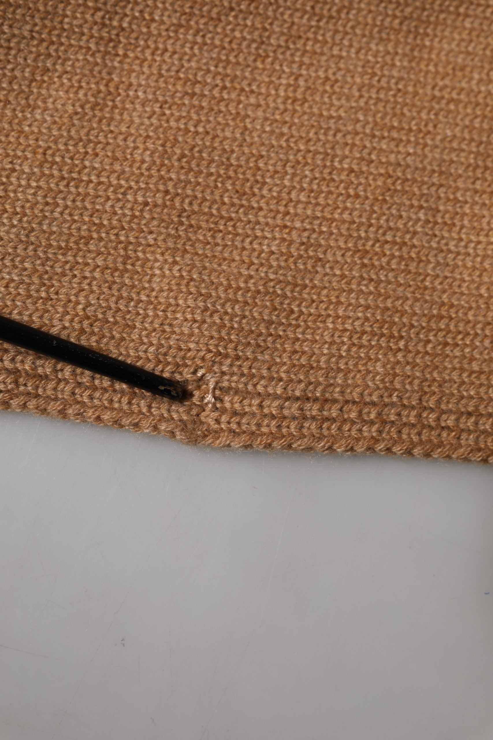 Dolce & Gabbana Brown Cashmere Knitted Men Neck Warmer One Size Scarf | Regal Royce