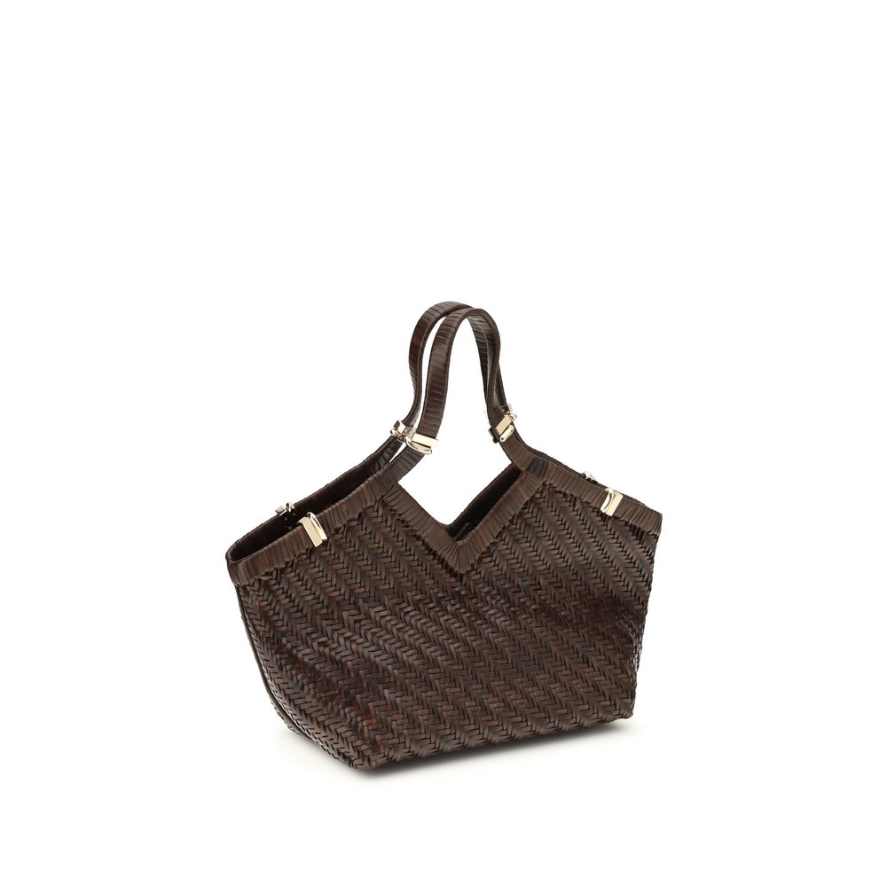Benedetta Bruzziches Brown Buffalo Leather Handbag | Regal Royce