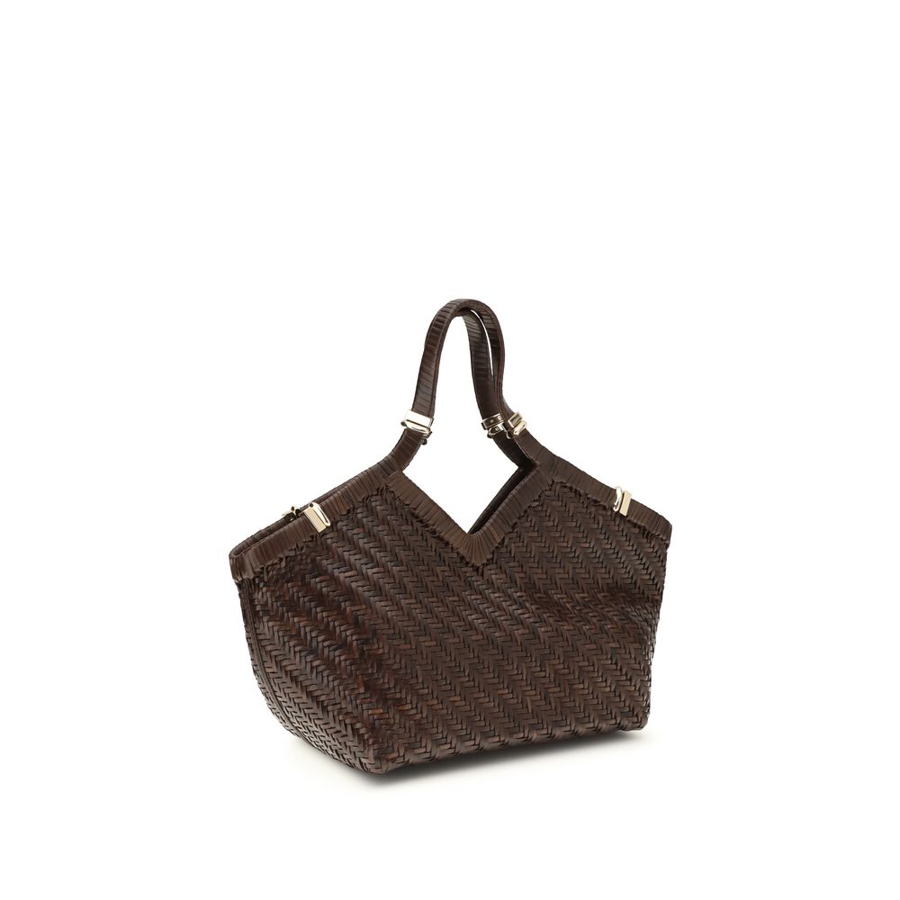 Benedetta Bruzziches Brown Buffalo Leather Handbag | Regal Royce