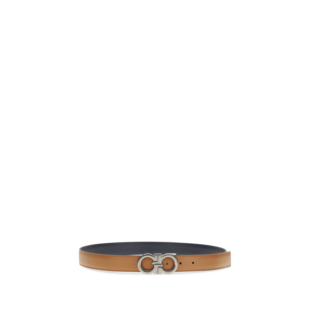 Ferragamo Brown Calf Leather Bos Taurus Regular Belt | Regal Royce