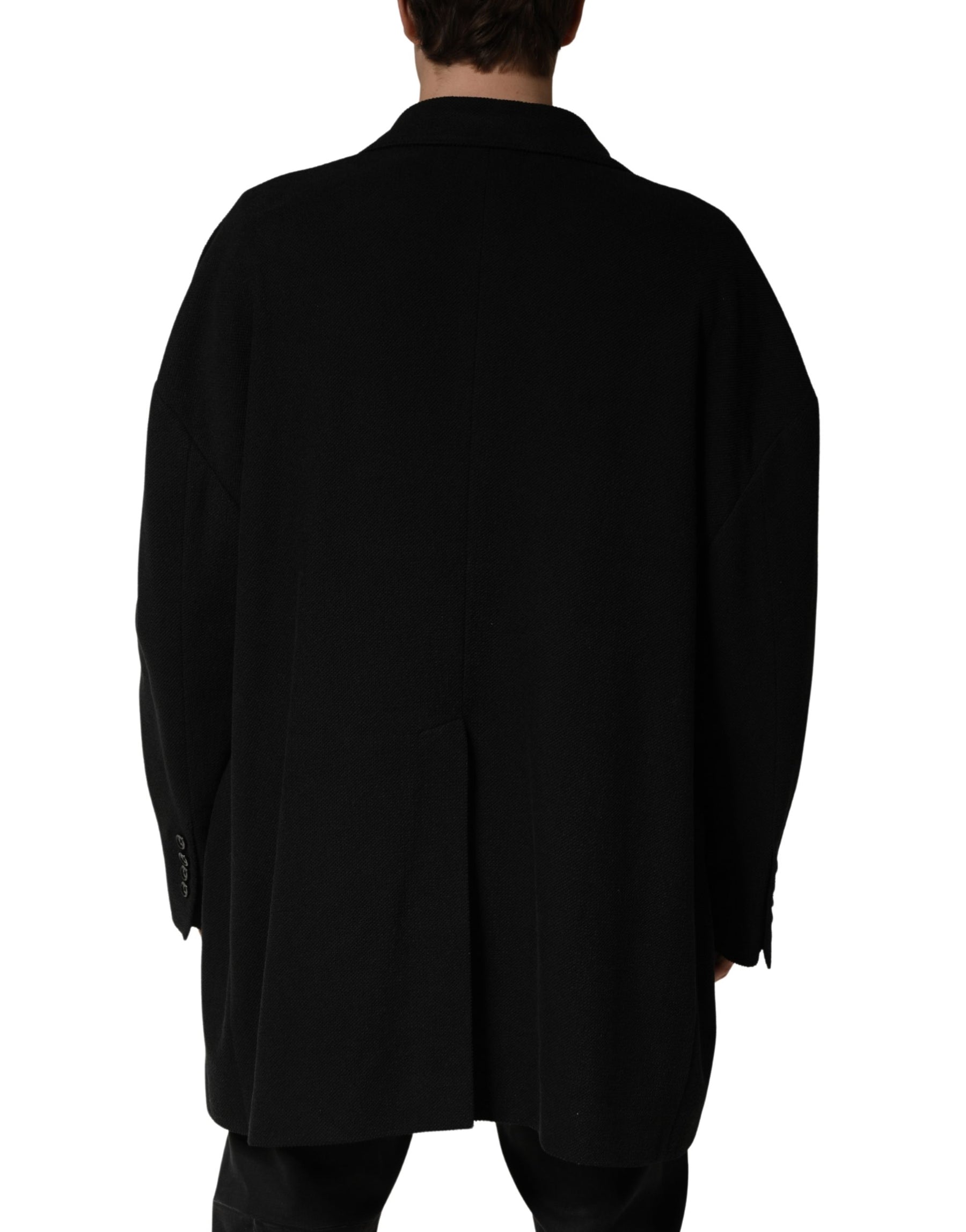 Dolce & Gabbana Black Double Breasted 2 Buttons Suit Jacket | Regal Royce