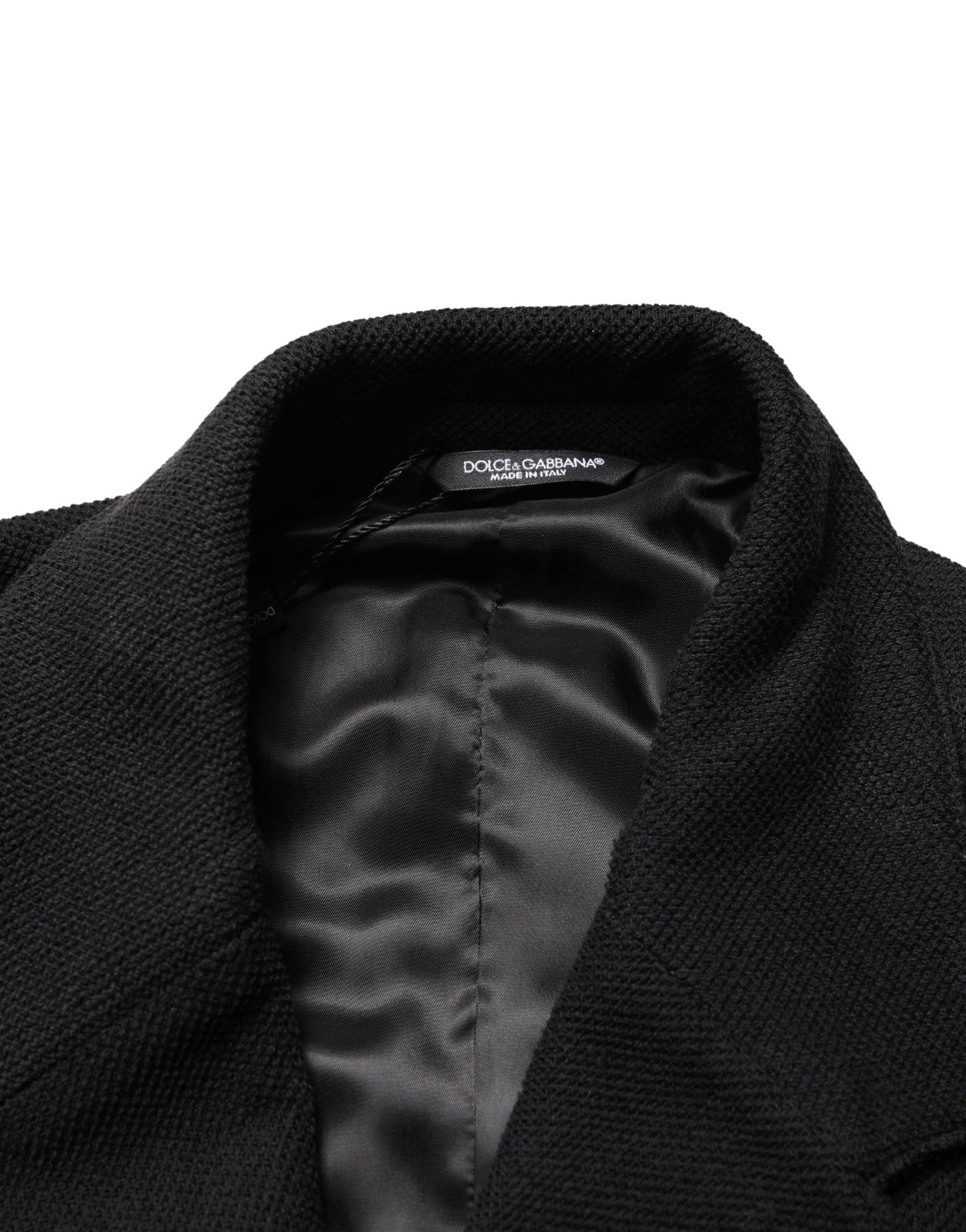 Dolce & Gabbana Black Double Breasted 2 Buttons Suit Jacket | Regal Royce