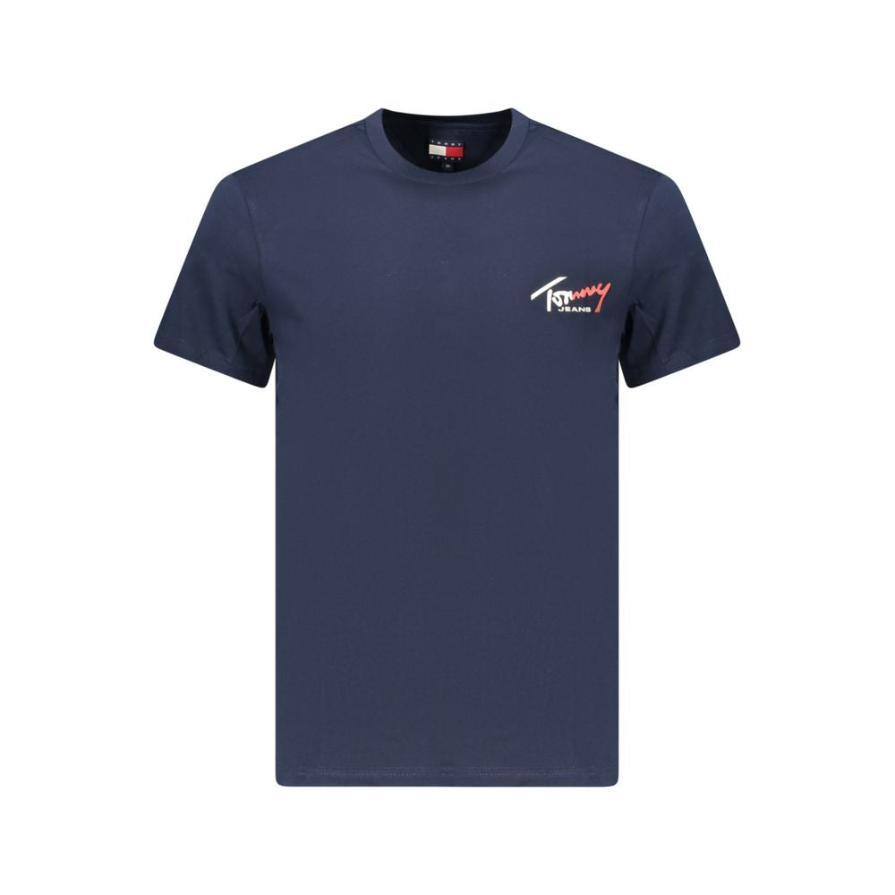 Tommy Hilfiger Blue Cotton Men T-Shirt | Regal Royce