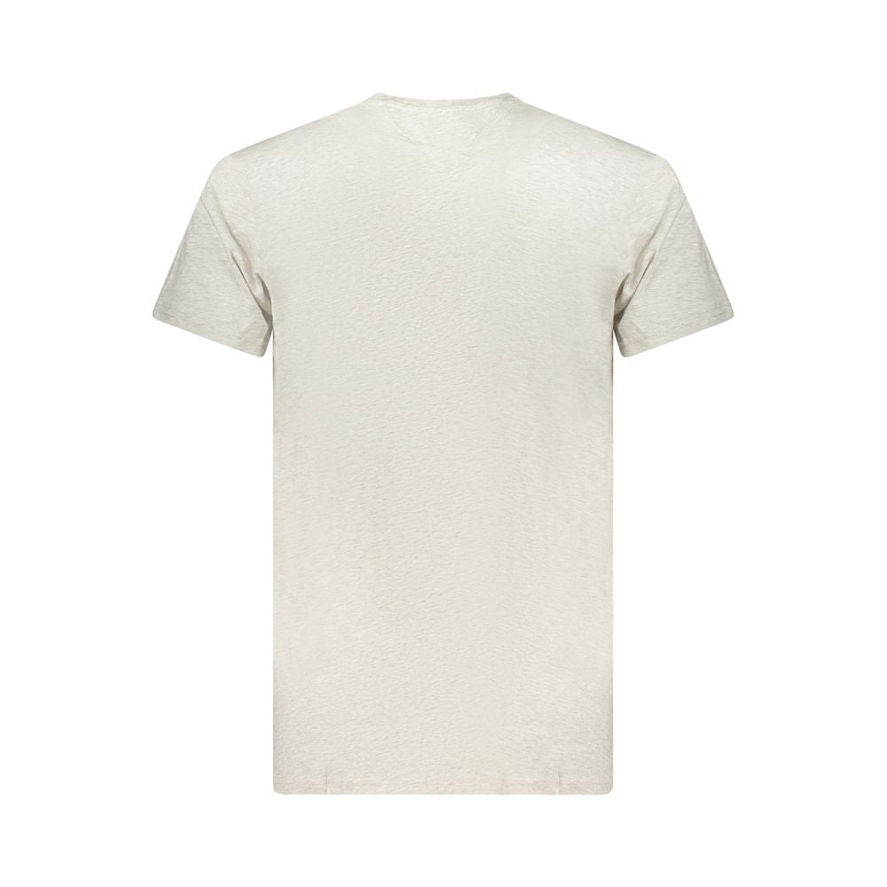 Tommy Hilfiger Grigio Cotton Men T-Shirt | Regal Royce