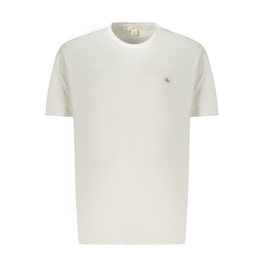 Calvin Klein White Cotton Men T-Shirt | Regal Royce