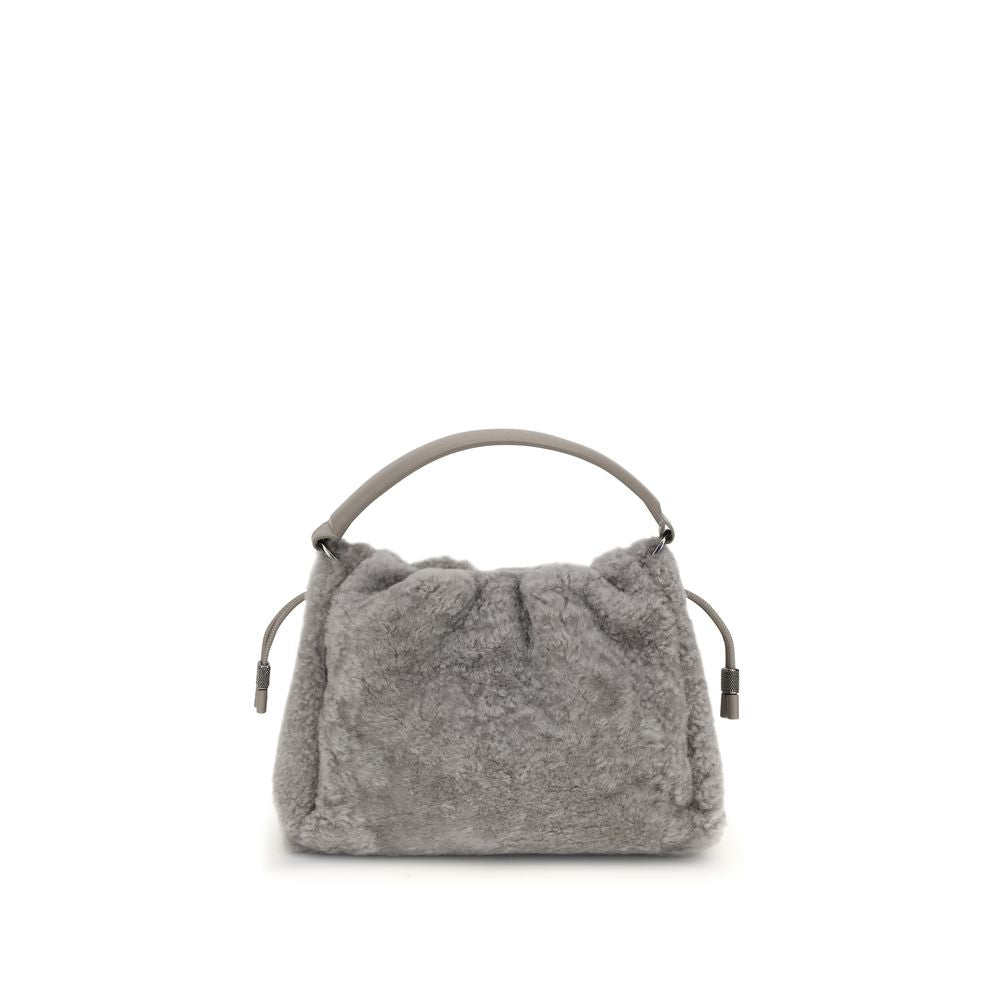 Brunello Cucinelli Gray Fur Shoulder Bag | Regal Royce