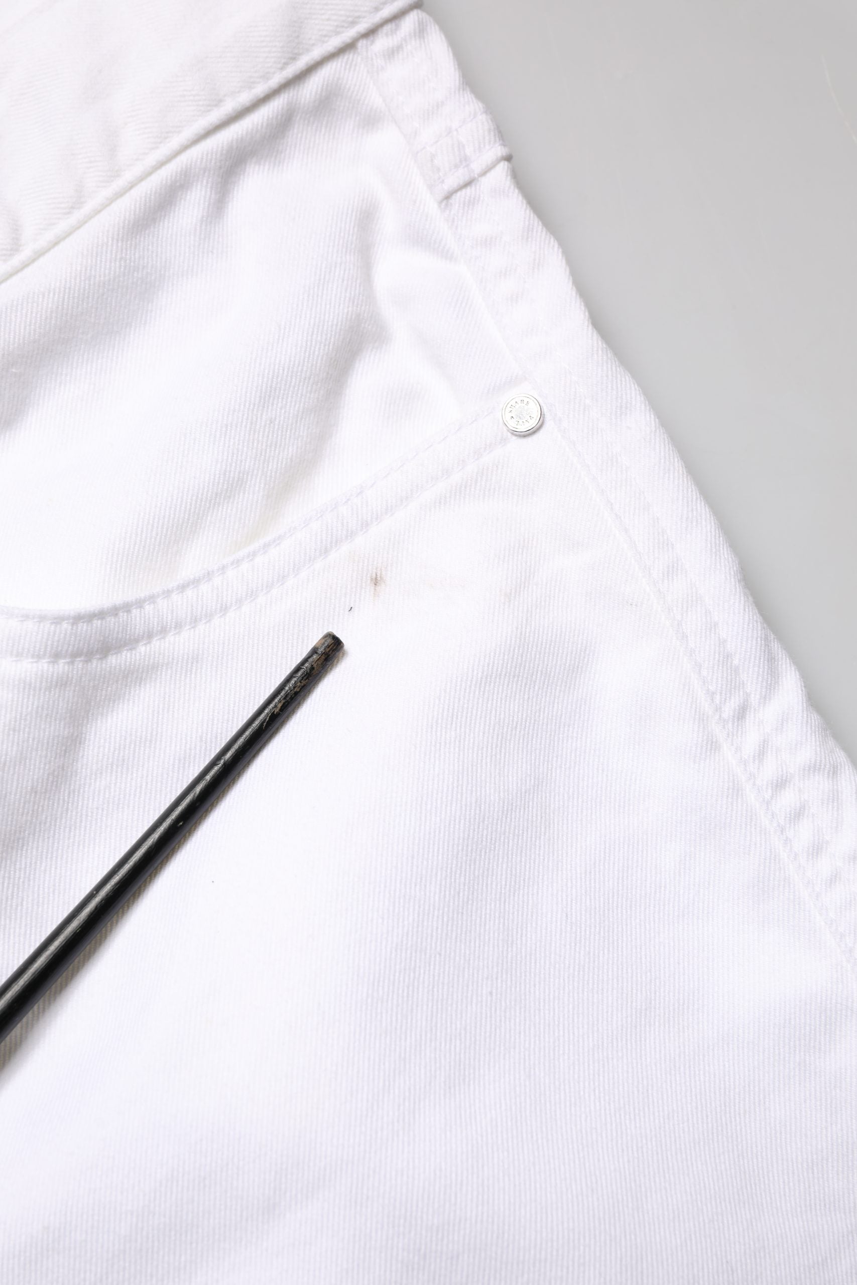 Paul & Shark White Straight Mid Waist Denim Trouser Jeans | Regal Royce