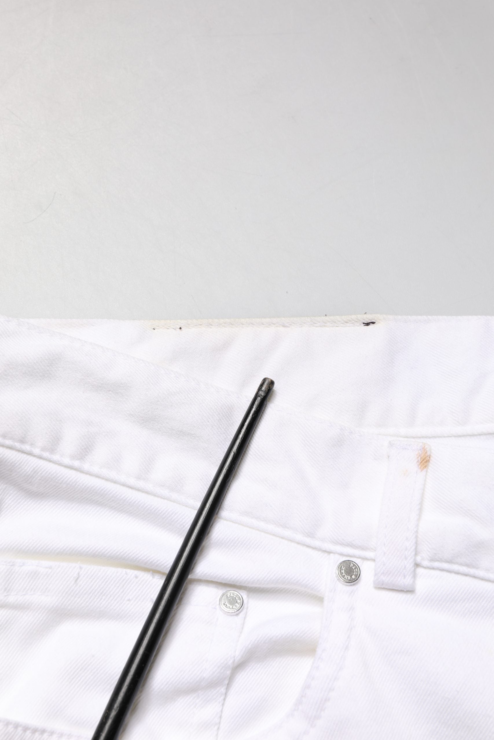 Paul & Shark White Straight Mid Waist Denim Trouser Jeans | Regal Royce